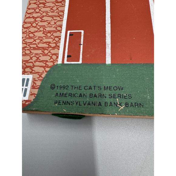 1992 Cat's Meow American Barn Series Pennsylvania Bank Barn Shelf Sitter - Picture 6 of 9